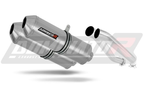 exhaust muffler DOMINATOR homologated road legal OVR fits to Kawasaki Z1000 2003  2006
