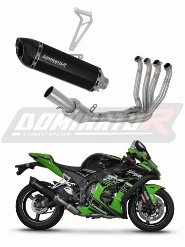 complete exhaust system with muffler DOMINATOR Full System HP5 BLACK fits to Kawasaki ZX10R 2016  2020