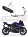 complete exhaust system with muffler DOMINATOR RACE Full System HP6 BLACK fits to Yamaha YZF R7 2021  2024