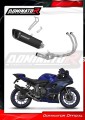 complete exhaust system with muffler DOMINATOR RACE Full System HP6 BLACK fits to Yamaha YZF R7 2021  2024 2