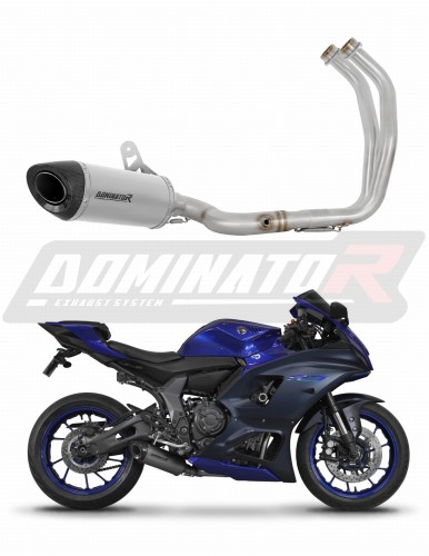 complete exhaust system with muffler DOMINATOR Full System titanium HP8 fits to Yamaha YZF R7 2021  2024 3