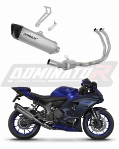 Yamaha YZF R7 2021 - 2024 RACE Full Exhaust System Collector Silencer Titanium HP6 + dB killer