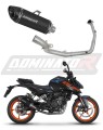 complete exhaust system with muffler DOMINATOR Full System HP8 BLACK fits to KTM 125 Duke 2024