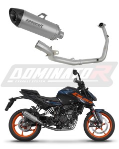 KTM 125 Duke 2024 Full Exhaust System Collector Silencer Titanium HP8 + dB killer