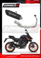 kompletny układ wydechowy z tłumikiem DOMINATOR Full System HP8 CZARNY pasujący do motocykla KTM 125 Duke 2024  2
