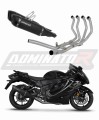 Suzuki GSX 1300 R Hayabusa 2021 - 2024 EXHAUST Collector Manifold Full System Muffler Auspuff Sportauspuff Silencer Echappement Silencieux Scarico Scarichi Escape Wydech Tłumik HP6 BLACK Dominator Exhaust System x