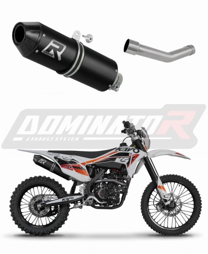 wydech tłumik DOMINATOR MX2 CZARNY pasujący do motocykla Kayo K5 300 Enduro 2024 - 2025
