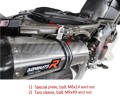 wydech tłumik DOMINATOR HP1 CZARNY pasujący do motocykla Aprilia SMV DORSODURO 750 2008 - 2016 3