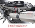 exhaust muffler DOMINATOR HP1 BLACK fits to Aprilia SHIVER 900 2017  2019 5
