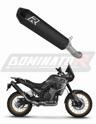 Kove 800 X Pro Adventure 2023 - 2025 EXHAUST Muffler Auspuff Sportauspuff Silencer Echappement Silencieux Scarico Scarichi Escape Wydech Tłumik MX2 BLACK Dominator Exhaust System x