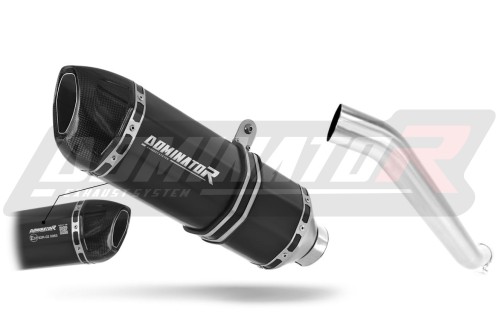 wydech tłumik DOMINATOR Homologowany HP1 CZARNY pasujący do motocykla Kawasaki ZX6R 636 2003 - 2004