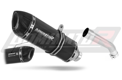 exhaust muffler DOMINATOR homologated road legal HP1 BLACK fits to Kawasaki ZX10R 2004  2005