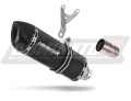 exhaust muffler DOMINATOR HP1 BLACK fits to Piaggio MP3 500