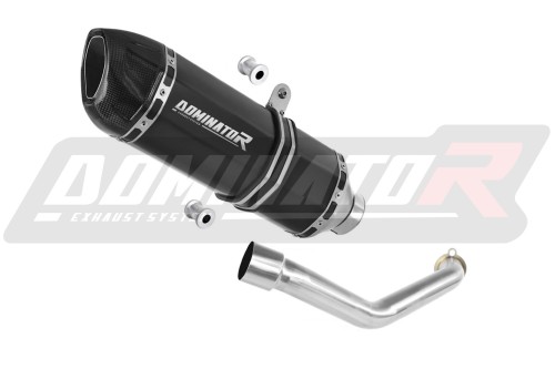 BURGMAN 400 EXHAUST Suzuki Muffler Auspuff Sportauspuff Silencer Echappement Silencieux Scarico Scarichi Escape Wydech Tłumik Carbon Tip HP1 BLACK 1998 - 2002 Dominator  x