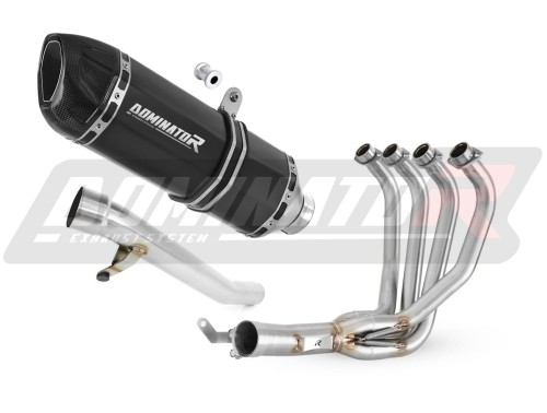 complete exhaust system with muffler DOMINATOR Full System HP1 BLACK fits to Suzuki GSF 650 BANDIT N / S 2005  2006