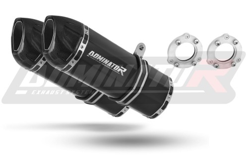exhaust muffler DOMINATOR HP1 BLACK fits to Suzuki SV 1000 S 2003  2007