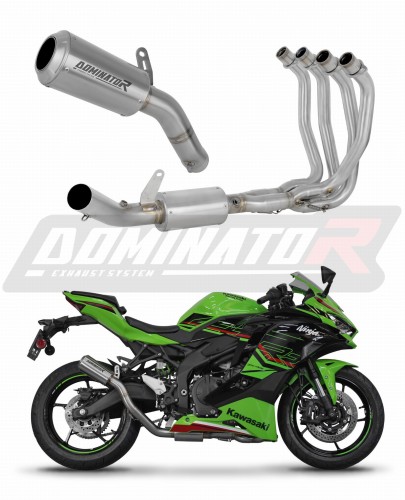 kompletny układ wydechowy z tłumikiem DOMINATOR Full System GPS pasujący do motocykla Kawasaki ZX-4R / RR 2023 - 2024