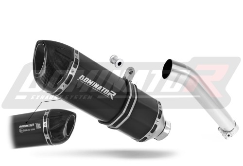 YZF 600 R Thundercat Homologated ECE Type approval - Street legal EXHAUST Yamaha Muffler Auspuff Sportauspuff Silencer Echappement Silencieux Scarico Scarichi Escape Wydech Tłumik HP1 BLACK Carbon End Cap 1996 - 2006 DOMINATOR x