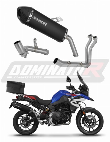 kompletny układ wydechowy z tłumikiem DOMINATOR Full System HP7 CZARNY pasujący do motocykla BMW F800GS 2024