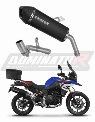 BMW F750GS 2021 - 2023 Mid pipe + wydech Tłumik HP7 BLACK + dB killer