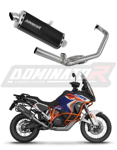 kompletny układ wydechowy z tłumikiem DOMINATOR Full System P7 CZARNY pasujący do motocykla KTM 1290 Super Adventure 2021 - 2024 5
