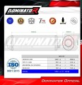 exhaust muffler DOMINATOR OVR BLACK fits to Yamaha FJ 1200  2
