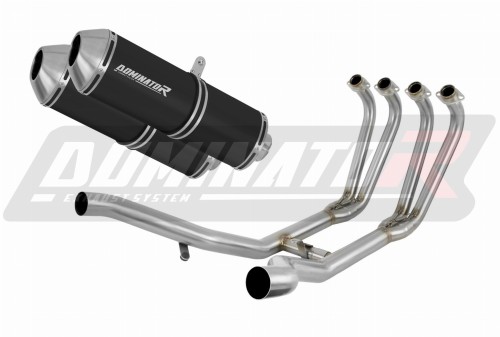 complete exhaust system with muffler DOMINATOR Full System OVR BLACK fits to Yamaha XJ 900 Diversion 1994  2003