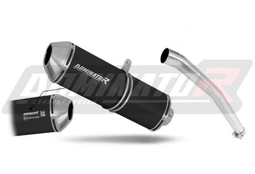 exhaust muffler DOMINATOR homologated road legal OVR BLACK fits to Yamaha YZF R6 1999  2002