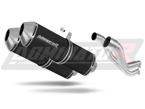 exhaust muffler DOMINATOR OVR BLACK fits to Aprilia Pegaso 650 Strada 2007  2010