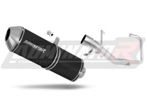 Yamaha YBR 125 2009 - 2018 Full Exhaust System Collector Silencer OVR BLACK + dB killer