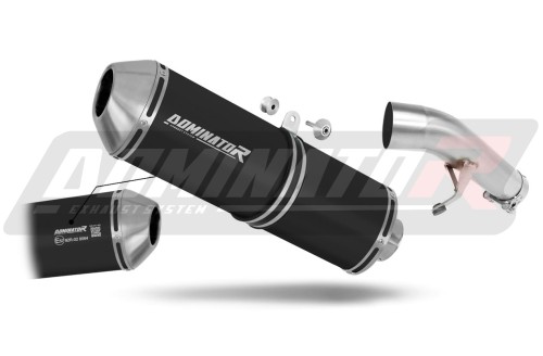 exhaust muffler DOMINATOR homologated road legal OVR BLACK fits to Suzuki GSF 1250 N / S BANDIT 2007  2016