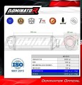 exhaust muffler DOMINATOR S6 BLACK fits to Suzuki GSF BANDIT 1200 2001  2005 4