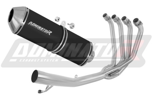 complete exhaust system with muffler DOMINATOR Full System OVR BLACK fits to Suzuki GSXF 650 2007  2016