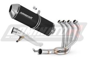 Suzuki GSF 650 BANDIT N / S 2005 - 2006 Full Exhaust System Collector Silencer OVR BLACK + dB killer