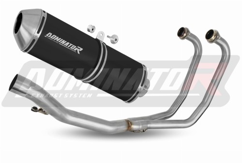 kompletny układ wydechowy z tłumikiem DOMINATOR Full System OVR CZARNY pasujący do motocykla Suzuki GS 500E 1989 - 2009