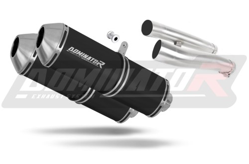 exhaust muffler DOMINATOR OVR BLACK fits to Kawasaki ZZR 1200 2002  2005