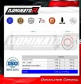 wydech tłumik DOMINATOR Homologowany OVR CZARNY pasujący do motocykla Kawasaki Z1000 2003 - 2006 2