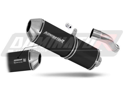 exhaust muffler DOMINATOR homologated road legal OVR BLACK fits to Honda CB 600F HORNET PC41 2007  2013