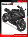 complete exhaust system with muffler DOMINATOR Full System HP8 BLACK fits to Honda CBR 650 R / EClutch 2024  2025 3