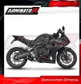 complete exhaust system with muffler DOMINATOR Full System GP BLACK fits to Honda CB 650 R / EClutch 2024  2025 2