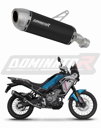 CF MOTO 450 MT 2024 Motorcycle Muffler Auspuff Sportauspuff Silencer Echappement Silencieux Scarico Scarichi Escape Wydech Tłumik S6 BLACK Dominator Exhaust System x