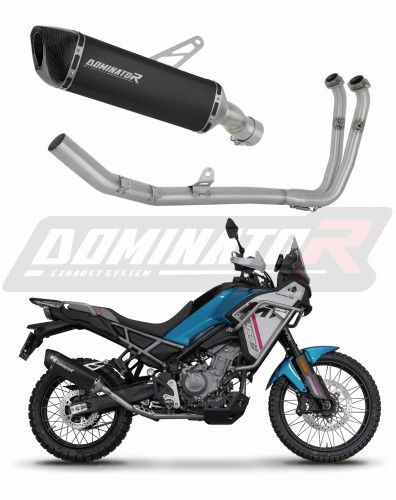 complete exhaust system with muffler DOMINATOR Full System HP6 BLACK fits to CF MOTO 450 MT 2024