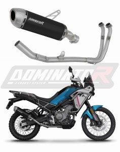 CF MOTO 450 MT 2024 Full Exhaust System Collector Silencer S6 BLACK + dB killer