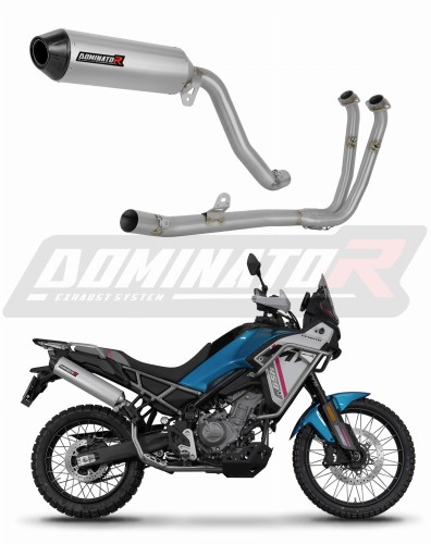 kompletny układ wydechowy z tłumikiem DOMINATOR Full System MX2 pasujący do motocykla CF MOTO 450 MT 2024
