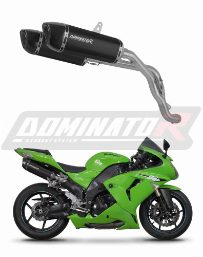wydech tłumik DOMINATOR HP6 CZARNY pasujący do motocykla Kawasaki ZX10R 2006 - 2007
