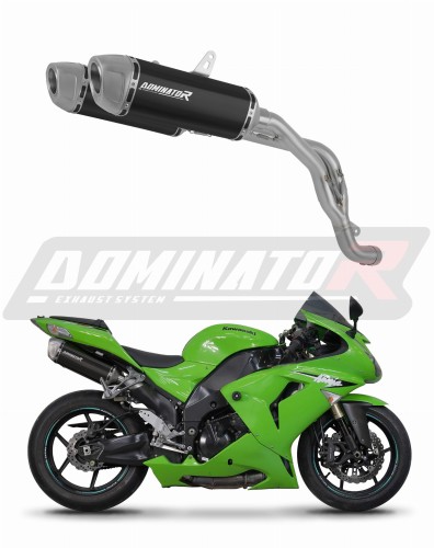 exhaust muffler DOMINATOR S6 BLACK fits to Kawasaki ZX10R 2006  2007