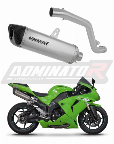 Kawasaki ZX10R 2006 - 2007 Right Side Motorcycle Muffler Auspuff Sportauspuff Silencer Echappement Silencieux Scarico Scarichi Escape Wydech Tłumik Titanium HP6 Dominator Exhaust System x