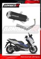 kompletny układ wydechowy z tłumikiem DOMINATOR Full System OV G2 CZARNY pasujący do motocykla Honda NSS 125 FORZA 2017 - 2020 2