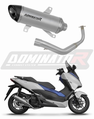 complete exhaust system with muffler DOMINATOR Full System titanium HP8 fits to Honda NSS 125 FORZA 2017  2020
