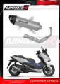 kompletny układ wydechowy z tłumikiem DOMINATOR Full System Tytanowy HP8 pasujący do motocykla Honda NSS 125 FORZA 2017 - 2020 2